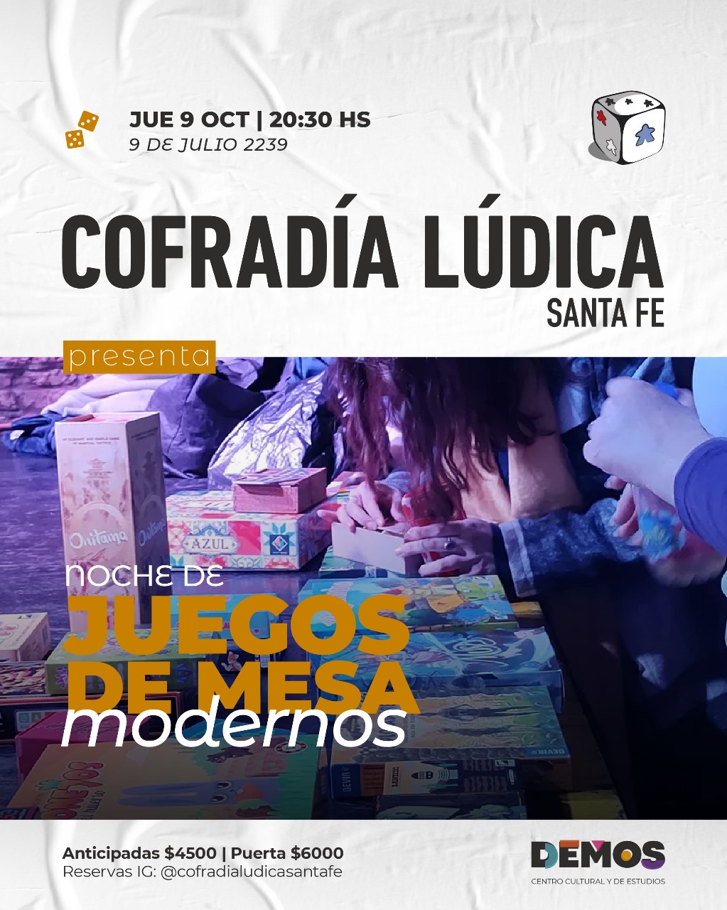 Noches de Juegos de Mesa Modernos en DEMOS